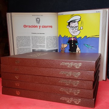 Colección completa último año de por favor 6 tomos revistas satiricas