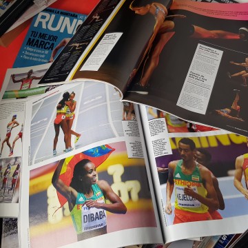 5 € Lote 15 revistas de atletismo runner's world 2018 2017