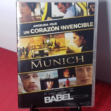 2 € Munich, Babel y un corazón invencible DVD 3 películas