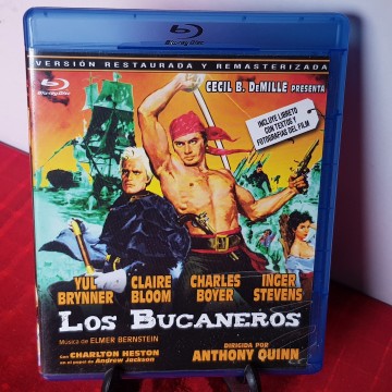 5 € Los bucaneros bluray Yul Brynner Charlton Heston comprar