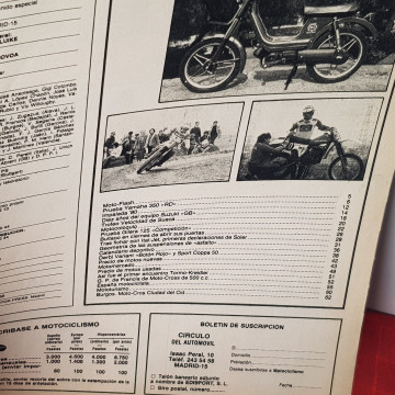 Revista Motociclismo 657 mayo 1980 yamaha rd Gilera Impala Bultaco