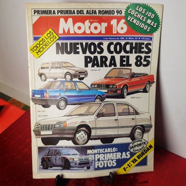 Revista de automóviles coches motor 16 67/1985 automóvil Alfa Romeo 90 Revista de automóviles coches motor 16 67/1985 automóvil Alfa Romeo 90