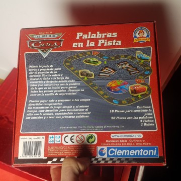 Juego de mesa palabras en la pista cars Disney Pixar 46 años