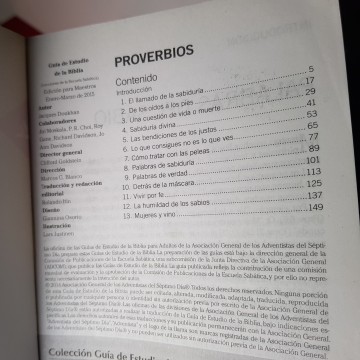 El libro de proverbios, Jacques B Doukhan Iglesia Adventista