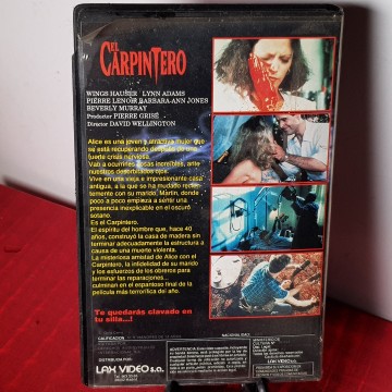 El carpintero LAX vídeo Wings Hauser película VHS descatalogada rara