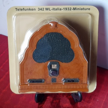 Reproducción radio antigua miniatura Telefunken 342 wl Italia 1932