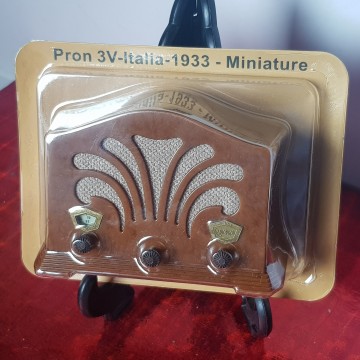 Pron 3V Italia 1933 reproducción radio en miniatura radios de antaño