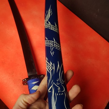 25 € Katana japonesa de acero no afilado vaina de madera