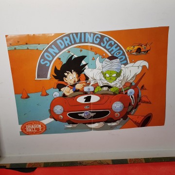 1 € Póster Dragon Ball Z son Goku y son Gohan años 90