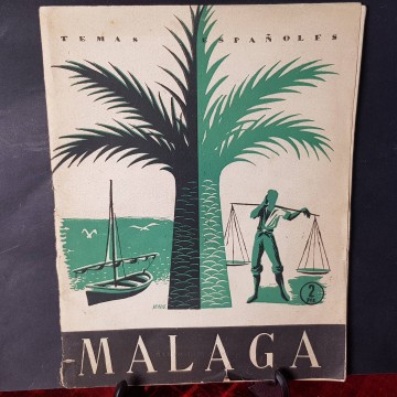 Libro guía turística Málaga temas españoles 150 1955