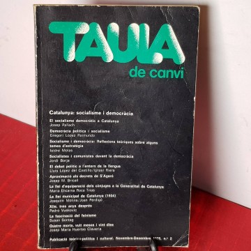 Catalunya socialisme i democràcia taula de canvi 2