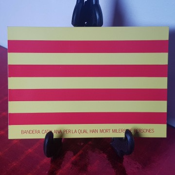Postal bandera catalana dirigido a Felipe González 1983 catalanismo