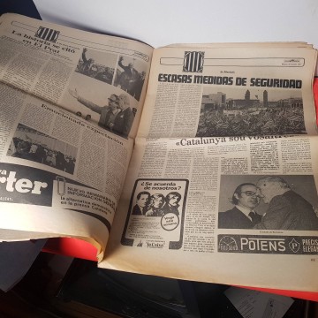 Periódico mundo diario volem l'Estatut 25 octubre 1977 Tarradellas