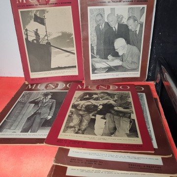 Lote revistas años 40 mundo revista de política exterior y economía