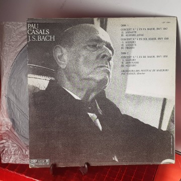 Pau Casals Johann Sebastian Bach concerts de Brandenburg LP vinilo