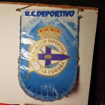 Banderín plantilla RC Deportivo de la Coruña Depor 1996 1997