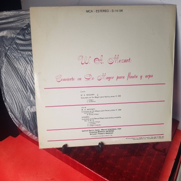 Vinilo LP Mozart concierto en Do mayor para flauta y arpa 1 €