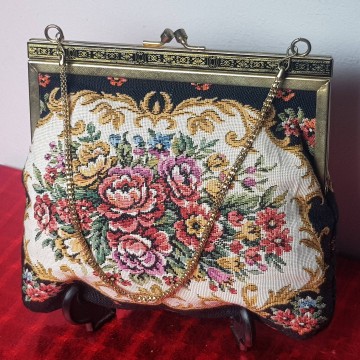 Antiguo bolso de tapiz estilo petit point 24 € antigüedades comprar