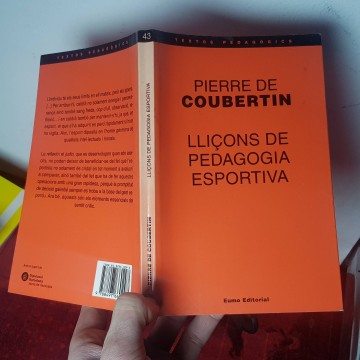 Lliçons de pedagogia Esportiva Pierre de coubertin en català 6 euros