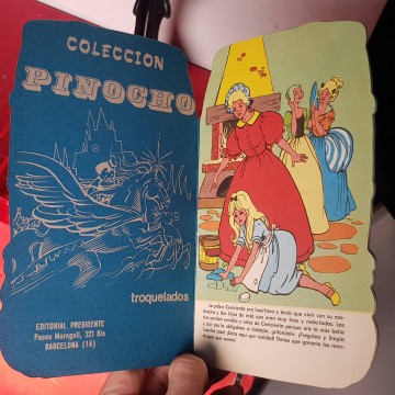 Antiguo cuento troquelado la Cenicienta José Tello colección Pinocho editorial presidente