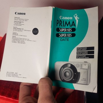 Manual de instrucciones cámara fotográfica Canon prima super 105 date