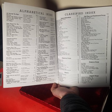 Libro de partituras de música Barber Shop songs música folk americana