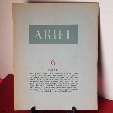 l revista Ariel 6 revista de les Arts octubre 1946 5€ llibreria