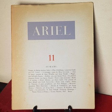 Ariel 11 la revista de les arts gravat de  Joan Rebull 5 eu. llibreria