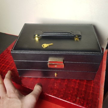 Joyero con llave madera polipiel 5 € comprar librería online rampoines
