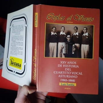 Coplas al viento biografía cuarteto vocal asturiano Luis Fariña libro