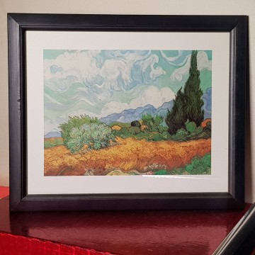 Cuadro Van Gogh lámina marco de madera y cristal 3 € comprar