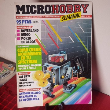 Microhobby revista informática 16 Spectrum Sinclair librería revistas
