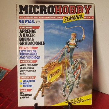 Microhobby 9 revista Spectrum Sinclair librería libros descatalogados