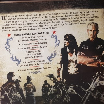Hijos de la anarquía, primera temporada DVD
