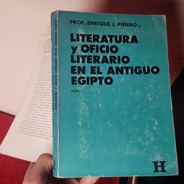 Literatura de oficio literario en el antiguo Egipto Enrique J Piñero