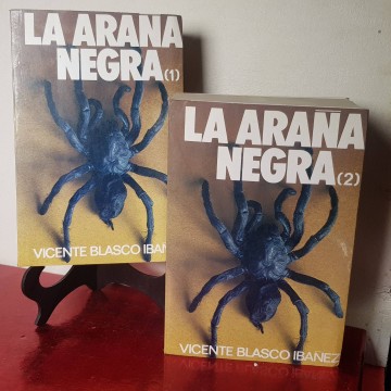 La araña negra Vicente Blasco Ibáñez 2 tomos libro Compañía de Jesús