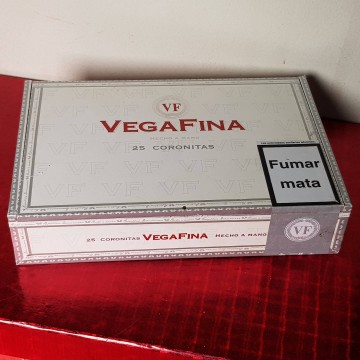 Caja de madera vacía para puros 25 coronitas vegafina librería online