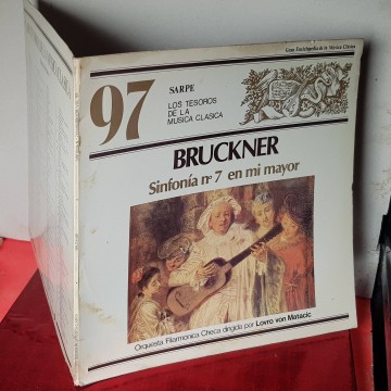 Anton Bruckner Sinfonía número 7 música clásica sarpe 97 vinilo LP