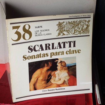 Domenico Scarlatti sonatas clave vinilo LP sarpe 38 música clásica