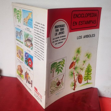 Álbum cromos completo antiguo los árboles enciclopedia en estampas