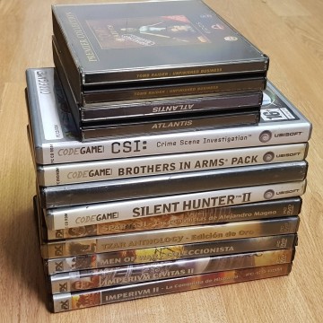 Lote juegos PC Atlantis Tomb Raider tzar Anthology esparta II CSI PARA