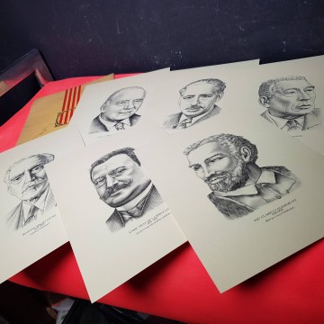 Presidents de Catalunya Josep Cebrià gravat Francesc Macià Pau Claris