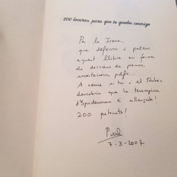 200 locuras para que te quedes conmigo Martín Piñol libro con firma