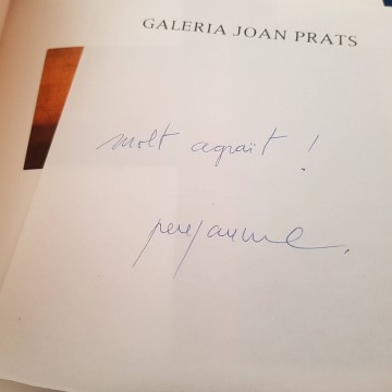 Catálogo de arte Pere Jaume con firma autógrafo pintura pintor cataleg