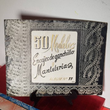 Revistas labores antiguas 50 modelos encajes de ganchillo y mantelería