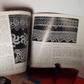 Revistas labores antiguas 50 modelos encajes de ganchillo y mantelería