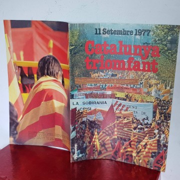 11 setembre 1977 a la Diada Catalunya triomfant revista catalanista