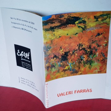 Valeri farras pintor programa exposició galeria esart 2004 exposición