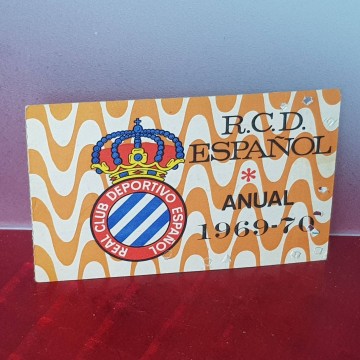 Carnet RCD Espanyol antiguo abonament  espanyol abono español comprar
