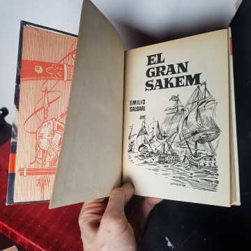 El gran saquen Emilio Salgari editorial Molino novelas de aventuras